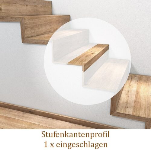 Stufenkantenprofil Vinyl Dekore auswählbar